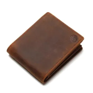 2017 Vintage Crazy Horse Handmade Leather Men Wallets Multi-Functional Cowhide Coin Purse Genuine Leather Wallet For Men