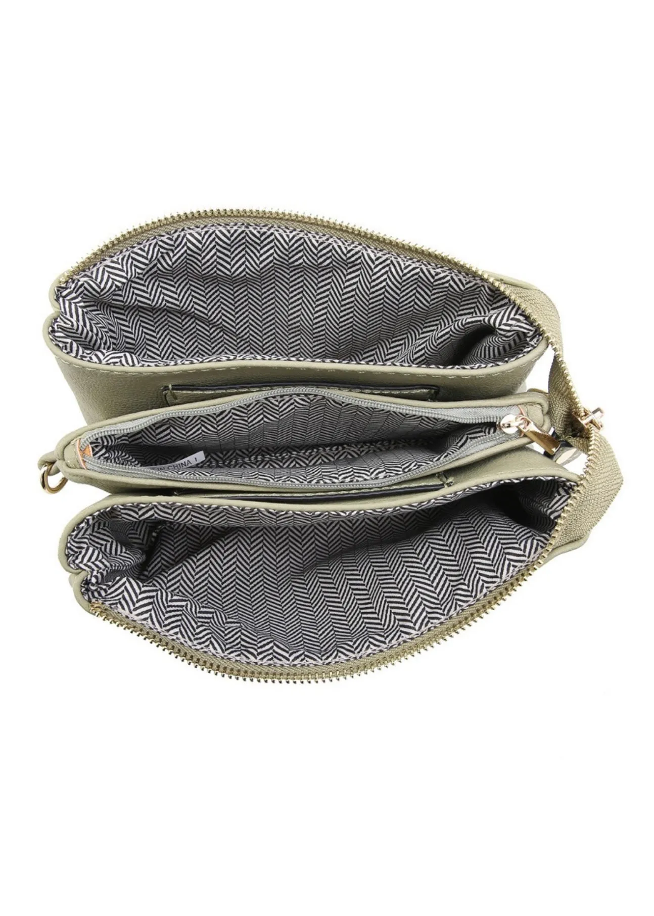 3 Compartment Crossbody/Wristlet