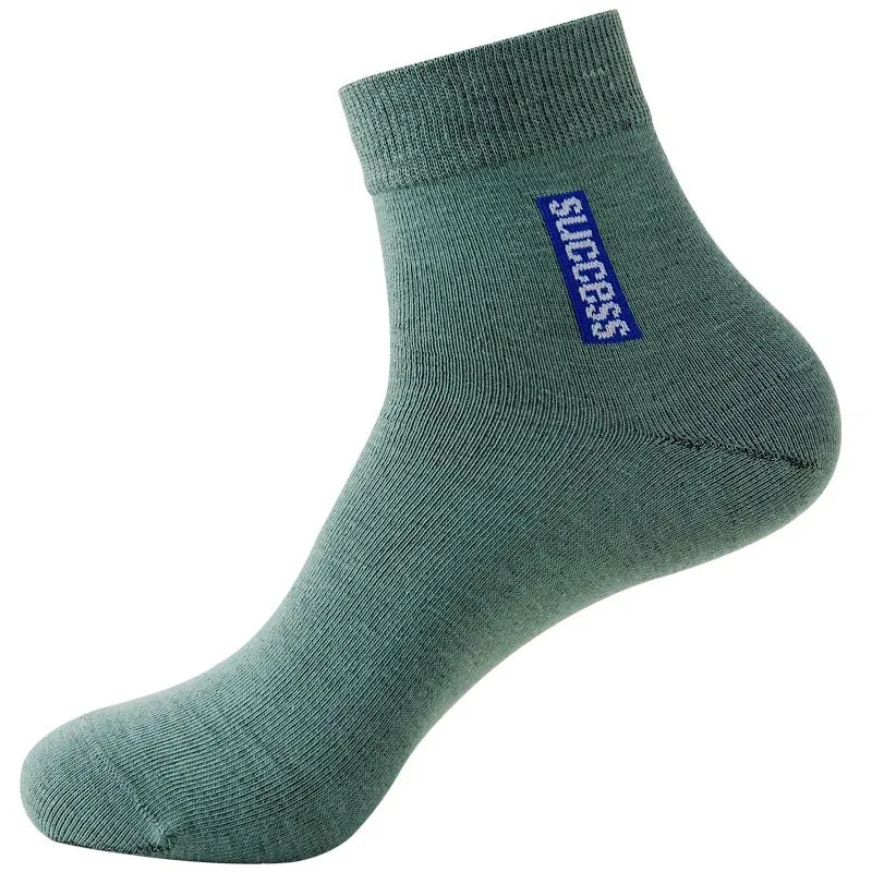 6 Pairs Men's Anti-odor Sweat-absorbing Mid Sports Socks