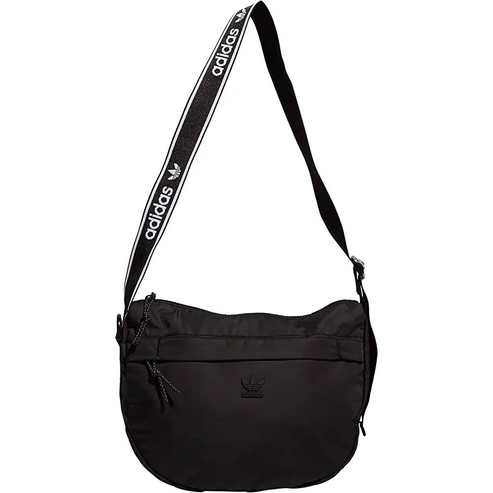 Adidas Originals Courtside Crossbody Bag, Black/White, One Size