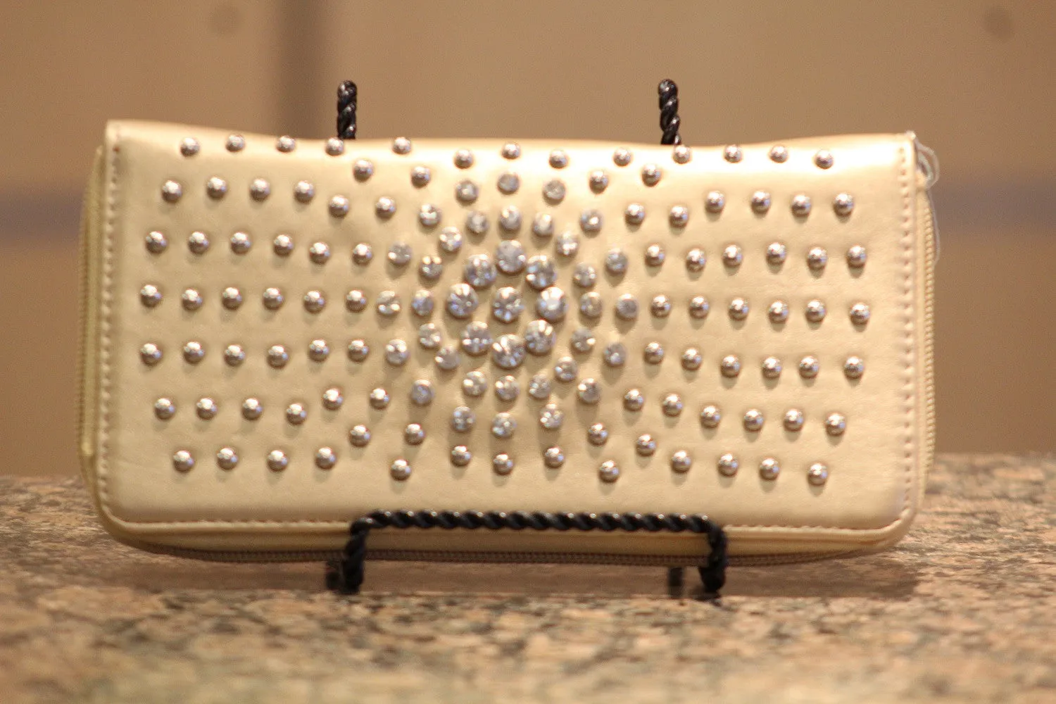 ADO | Sunburst Gold Zip Clutch Wallet