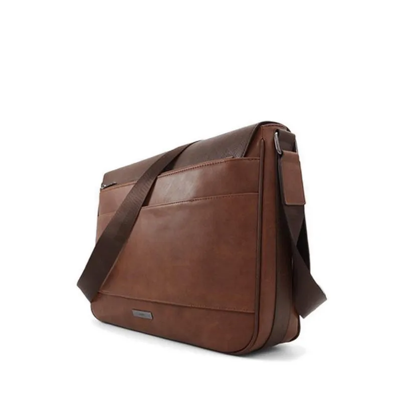 Aldo Afendannor Men's Messenger - Tan Combo