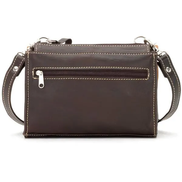 American West Handbag Desert Wildflower Collection: Leather Western Crossbody Bag and Wallet