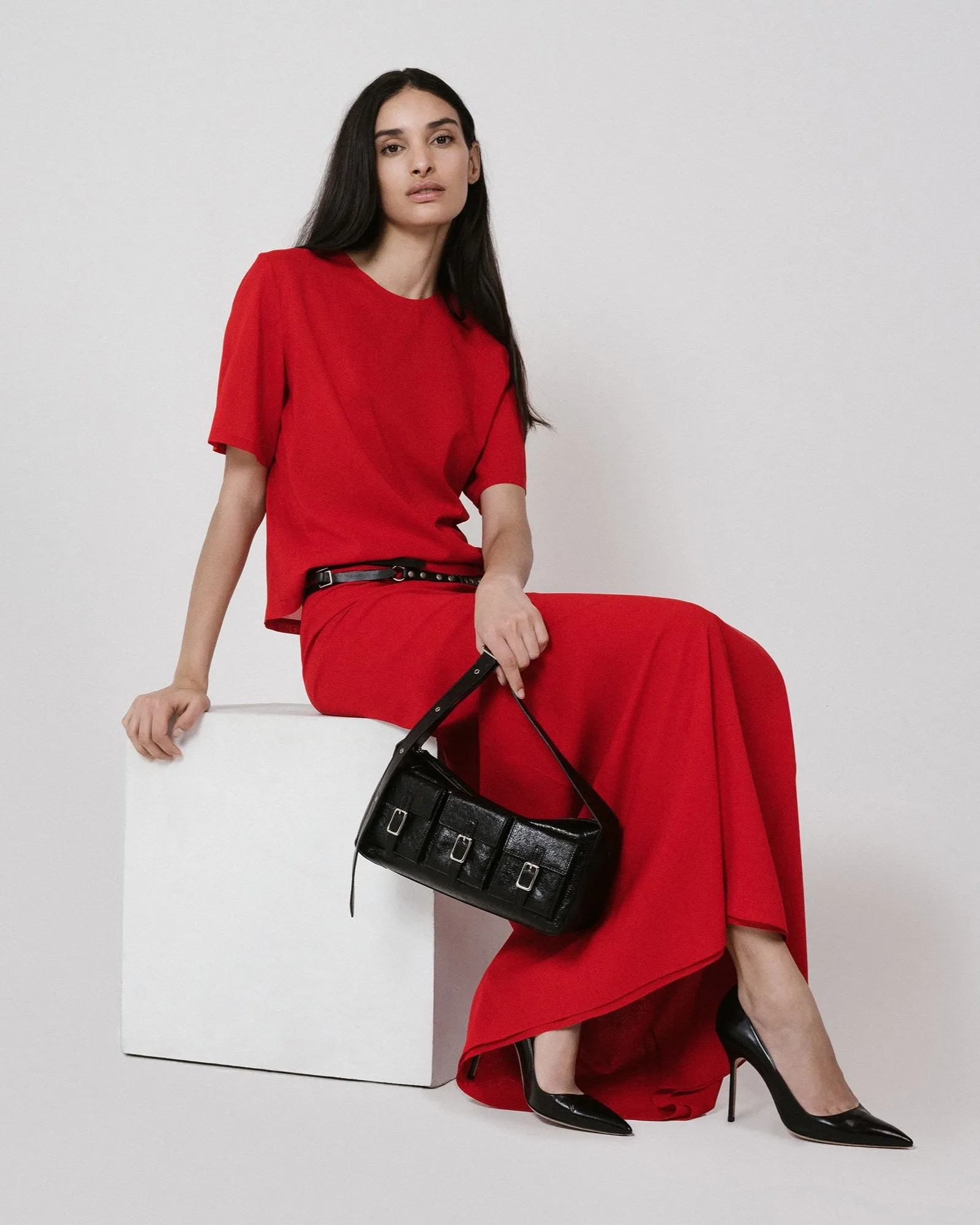 Anjelica Pocket Shoulder Bag