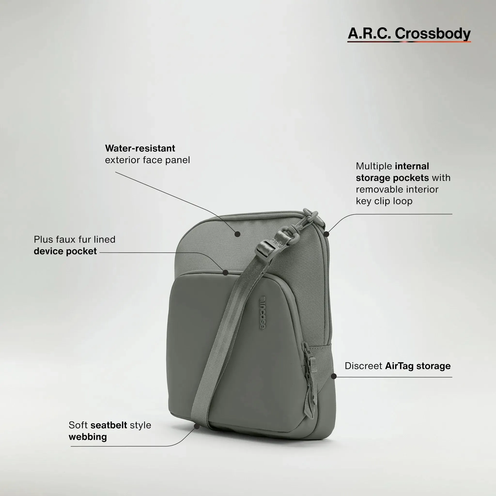 A.R.C. Crossbody Bag With ReSpun 100% Recycled Polyester