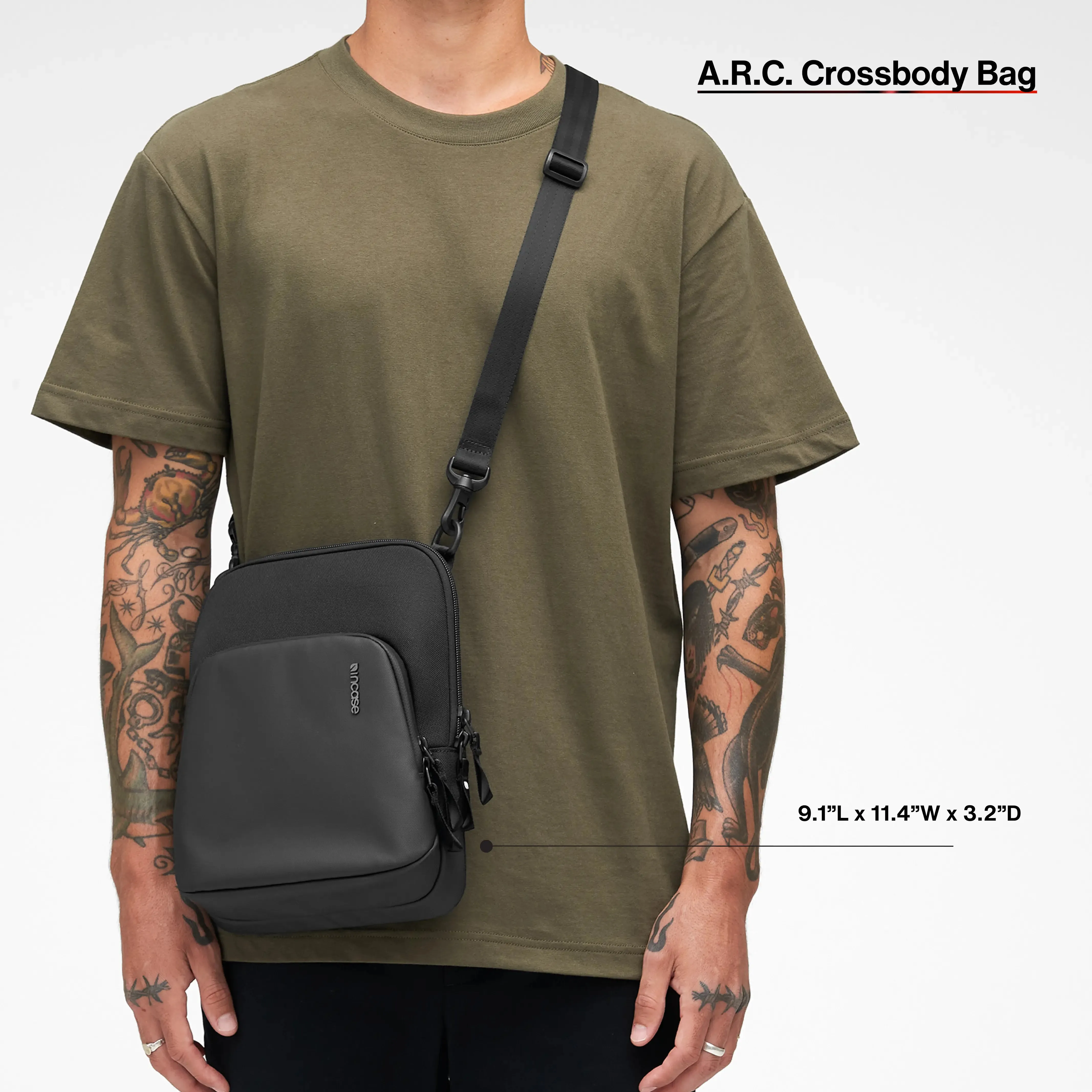 A.R.C. Crossbody Bag With ReSpun 100% Recycled Polyester