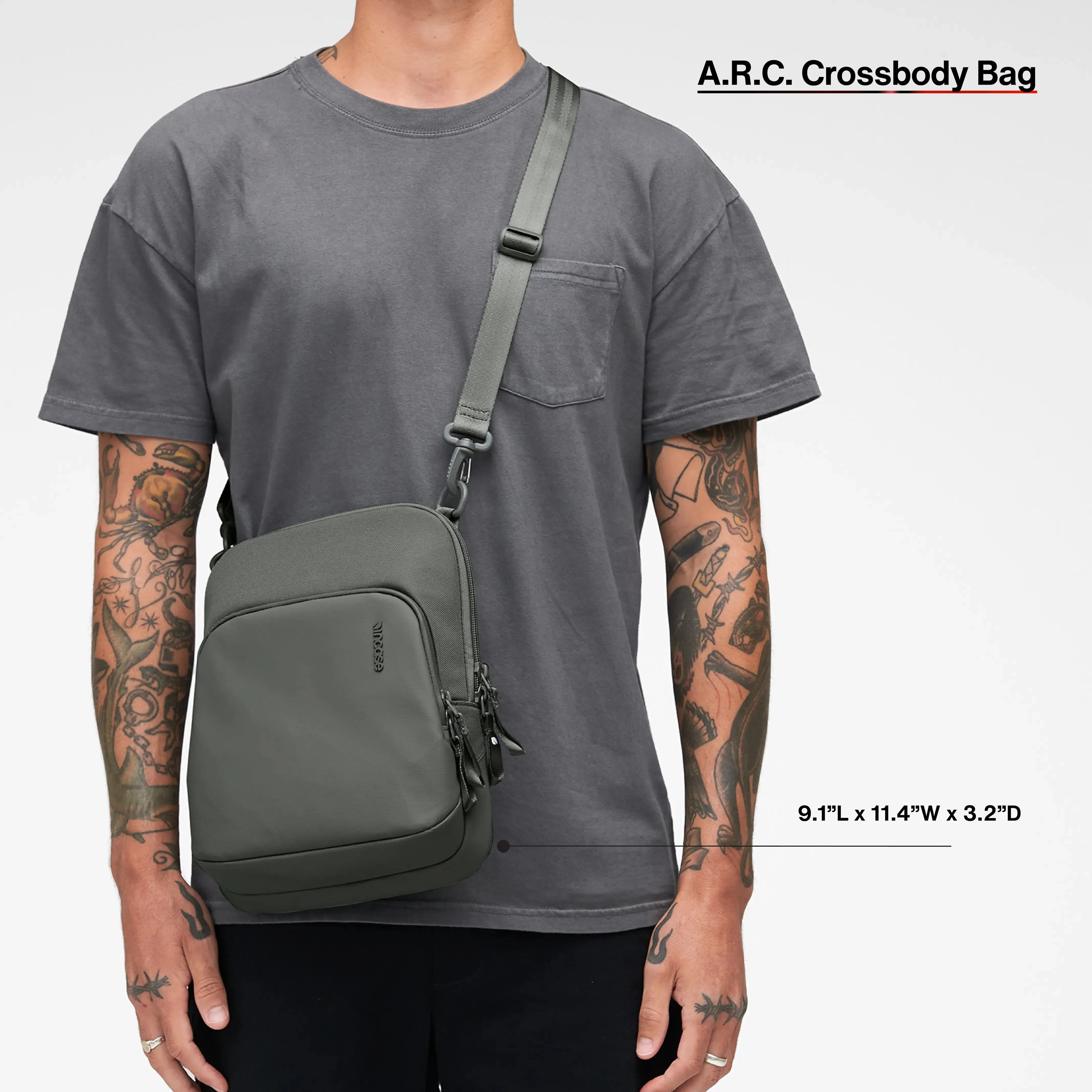 A.R.C. Crossbody Bag With ReSpun 100% Recycled Polyester