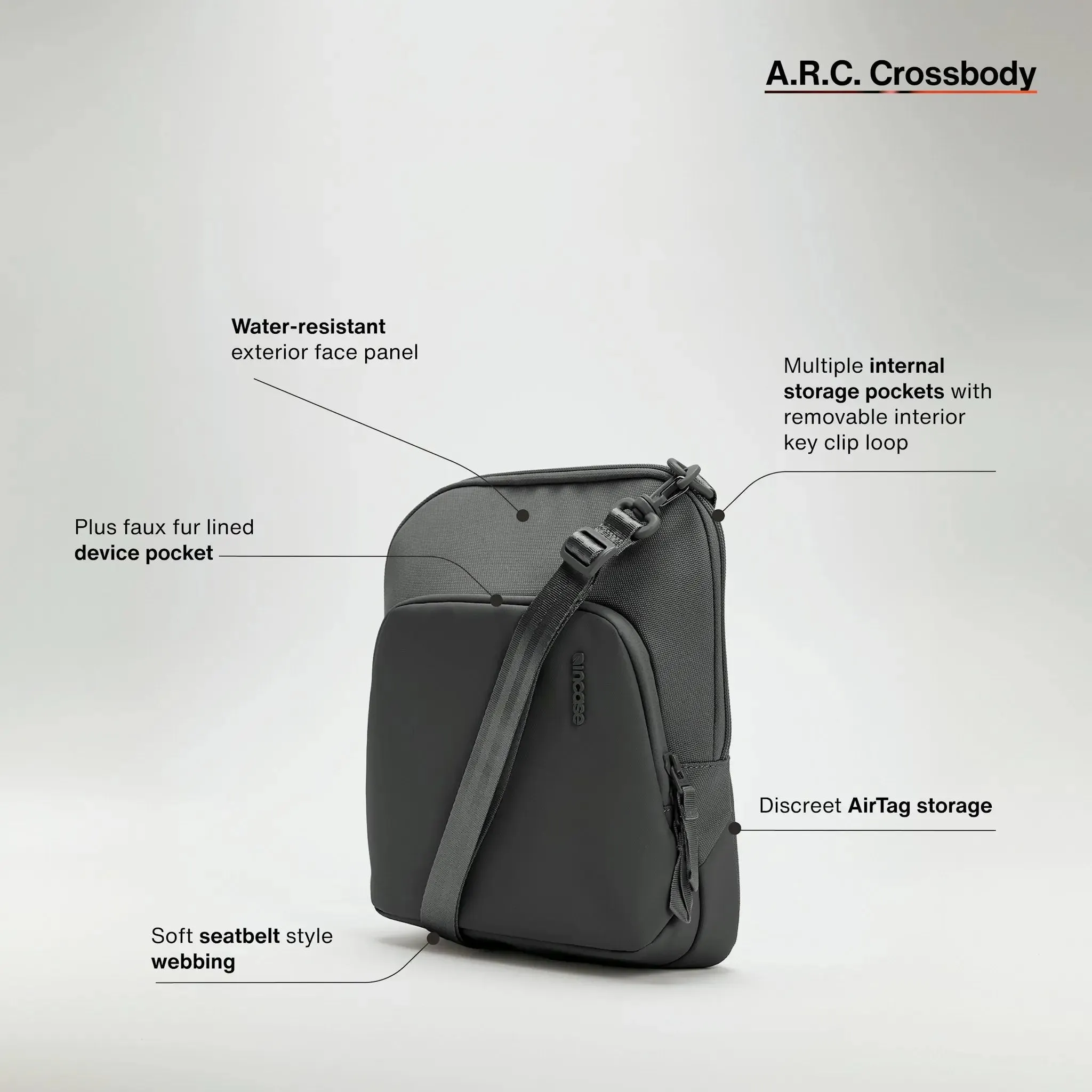 A.R.C. Crossbody Bag With ReSpun 100% Recycled Polyester