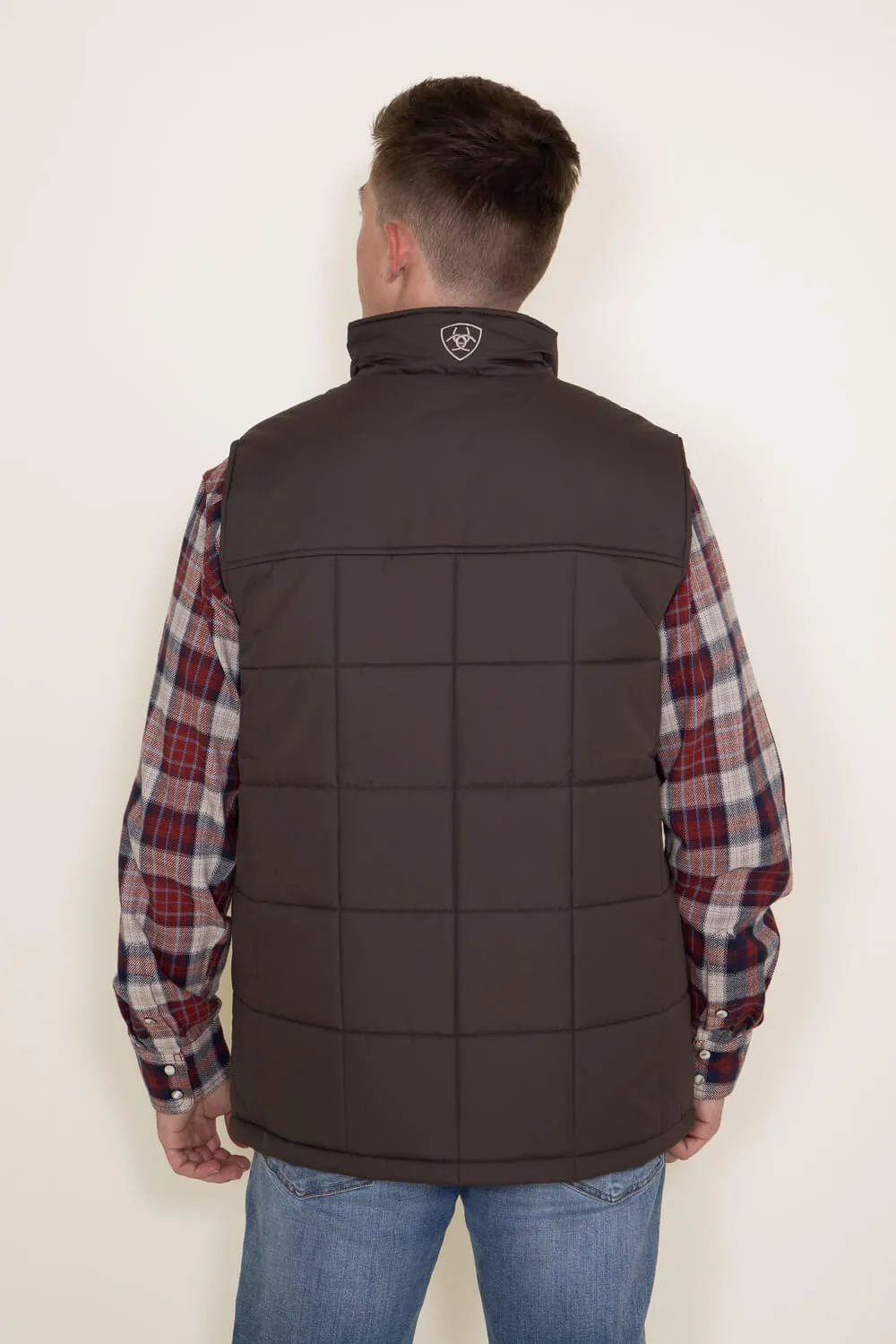 Ariat Crius Insulated Vest for Men in Brown | 10041518-BARK