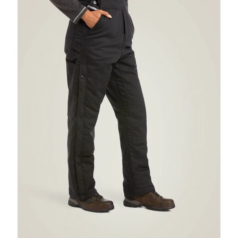 Ariat Women's Rebar DuraCanvas Stretch 110G Insulated Bib Black - 10036669