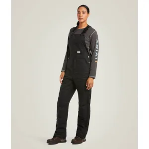 Ariat Women's Rebar DuraCanvas Stretch 110G Insulated Bib Black - 10036669