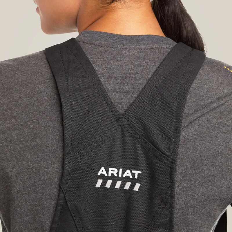 Ariat Women's Rebar DuraCanvas Stretch 110G Insulated Bib Black - 10036669