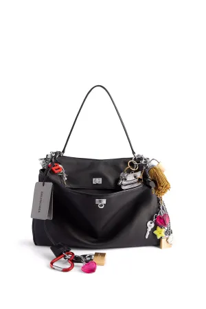 BALENCIAGA | RODEO LARGE HANDBAG USED EFFECT WITH CHARMS