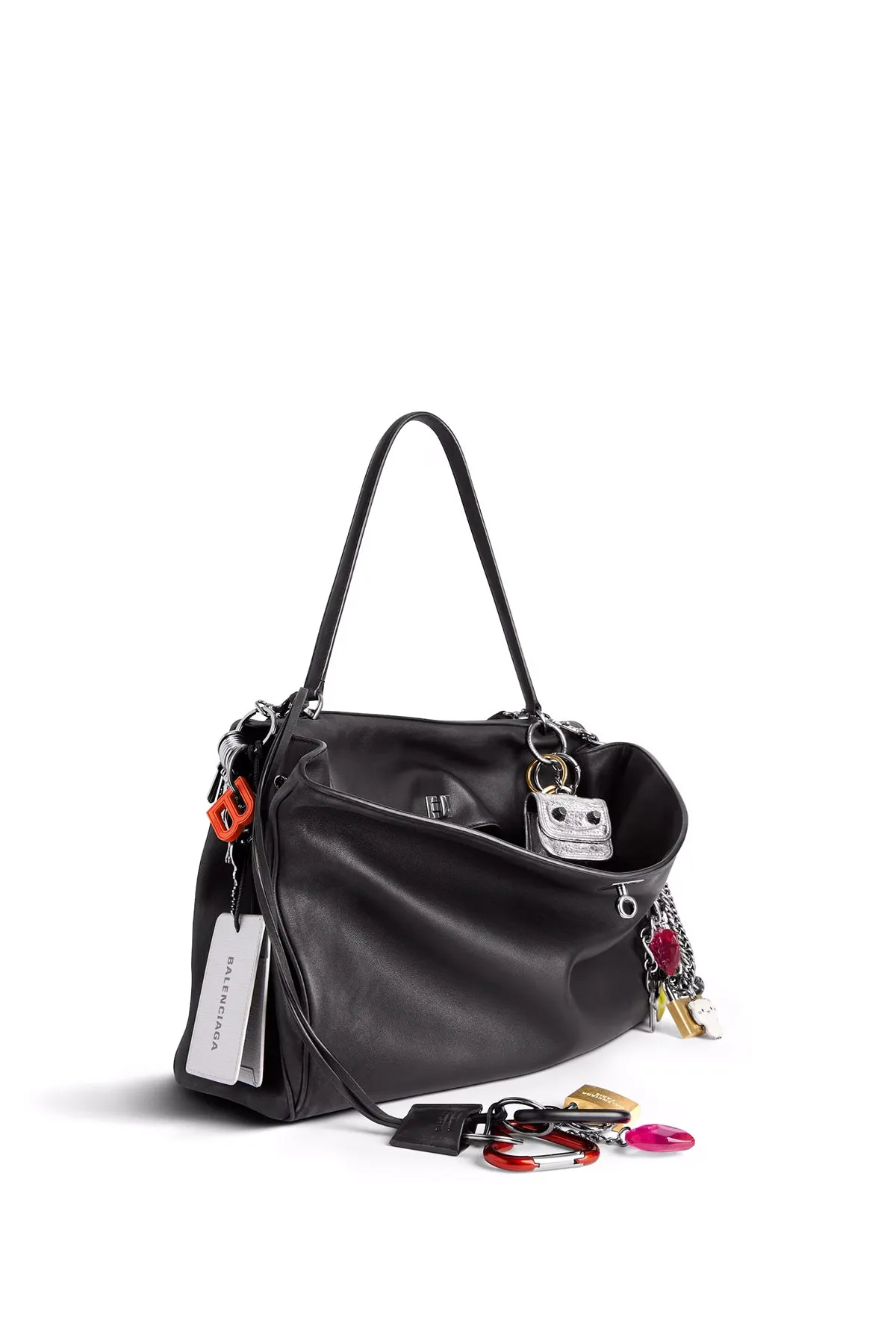 BALENCIAGA | RODEO LARGE HANDBAG USED EFFECT WITH CHARMS