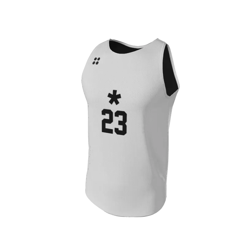 Basketball LiteOneX - White & Black Jersey LiteOneX Jersey. (x 8)