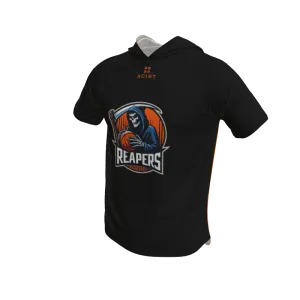 Basketball Stripe Short Sleeve Hooded Shooting Shirt. (x 10)