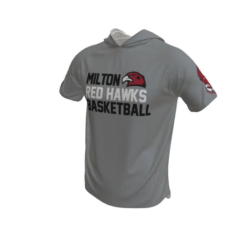 Basketball Stripe Short Sleeve Hooded Shooting Shirt. (x 10)