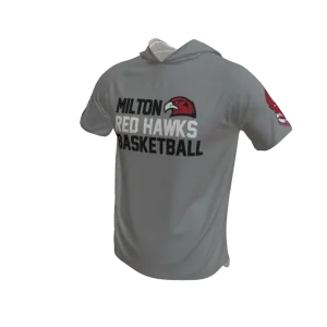Basketball Stripe Short Sleeve Hooded Shooting Shirt. (x 10)