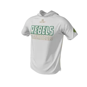 Basketball Stripe Short Sleeve Hooded Shooting Shirt. (x 32)