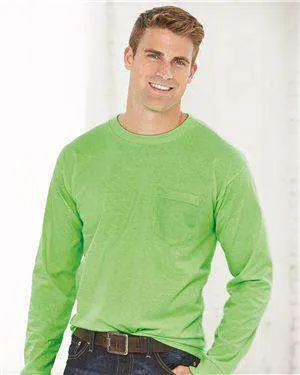 Bayside Men's USA-Made Pocket Long Sleeve T-Shirt - 8100