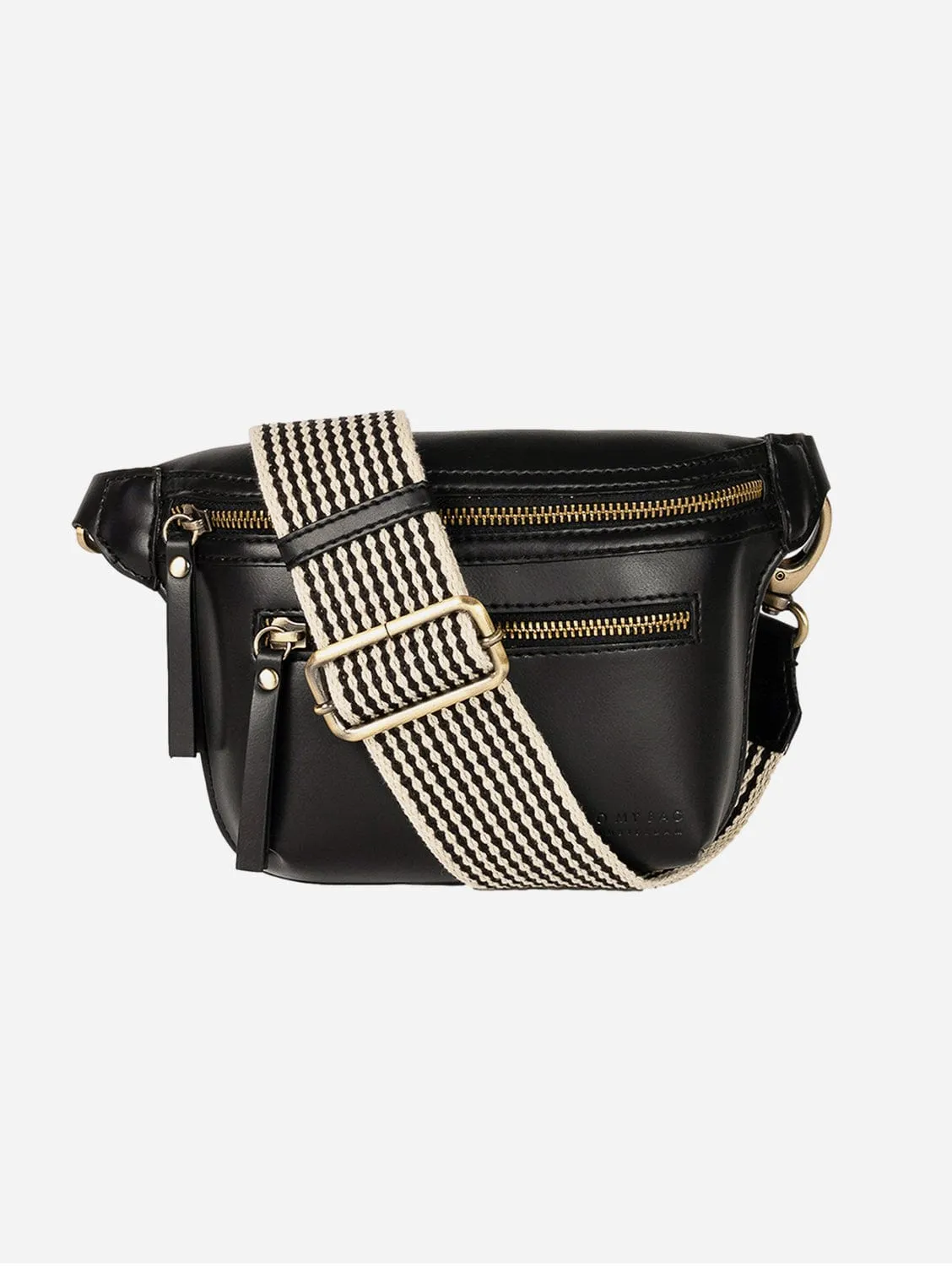 Beck's Apple Leather Vegan Bum Bag | Black
