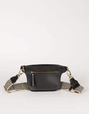 Beck's Apple Leather Vegan Bum Bag | Black
