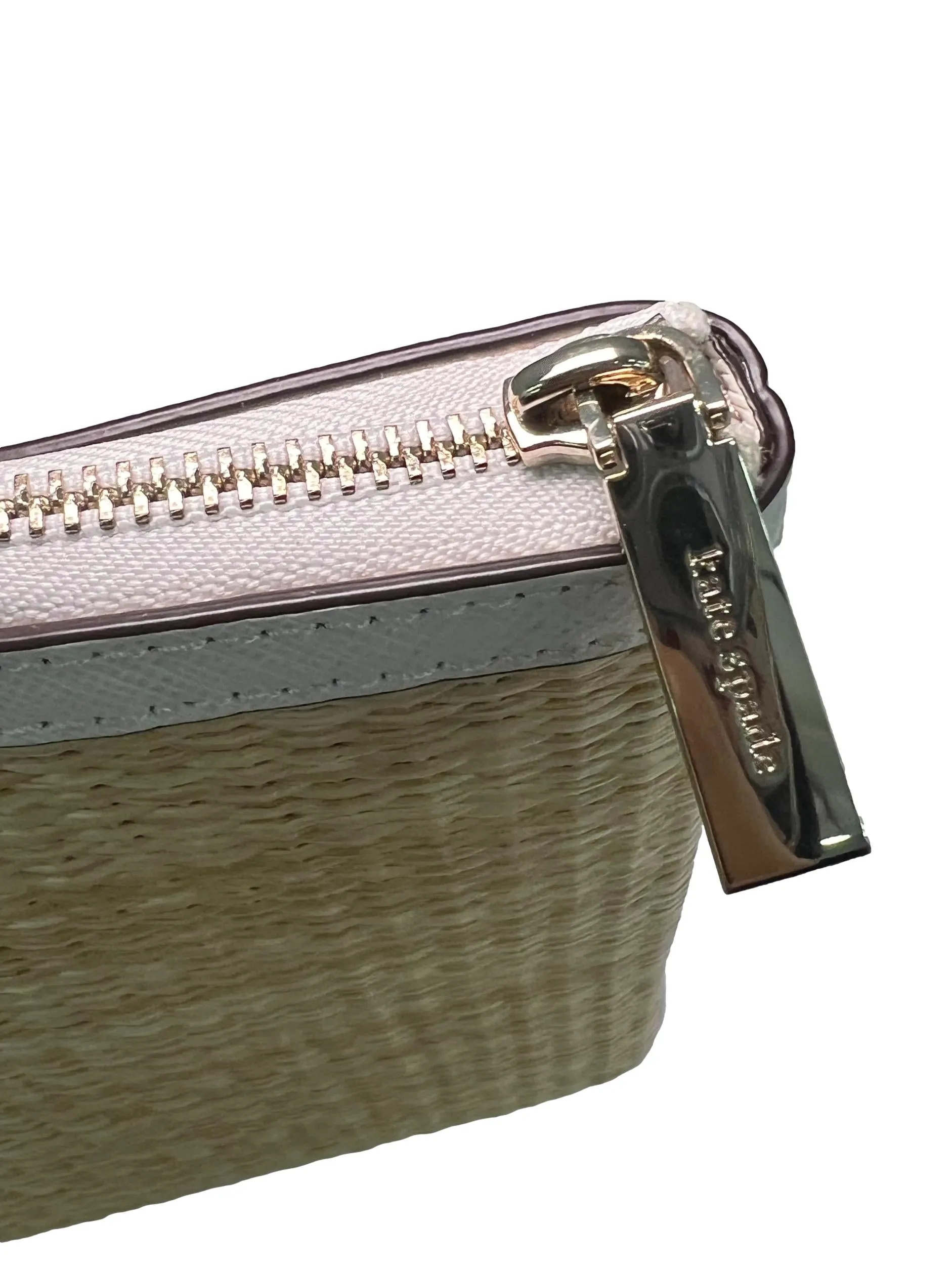 Beige Rattan Strawberry Clutch