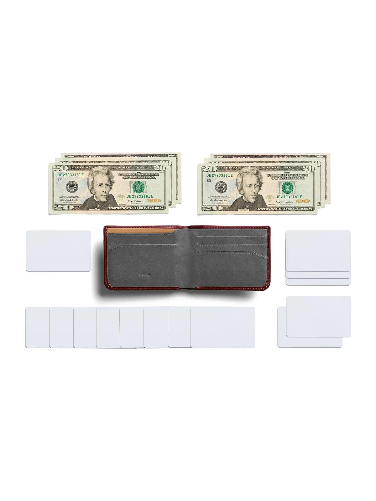 Bellroy Hide and Seek Wallet Wine RFID