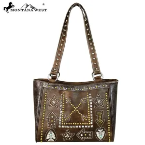 BGMW573-8304 Purse-Montana West Arrow Studded Collection