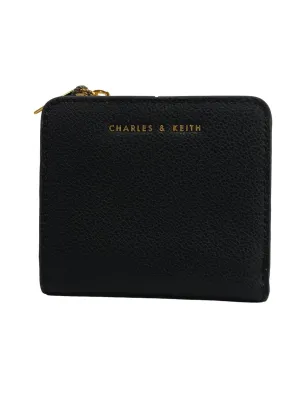Black Harmonee Top Zip Small Wallet