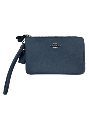 Blue Corner Zip Wristlet