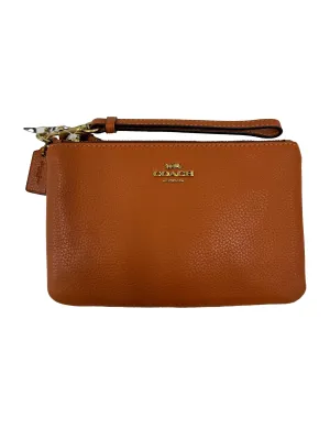Brick Brown Wristlet