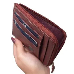 Brown And Black Credit Card Wallet
