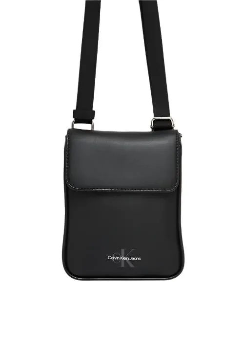 Calvin Klein Monogram Soft Phone Cb W/Gusset - Black