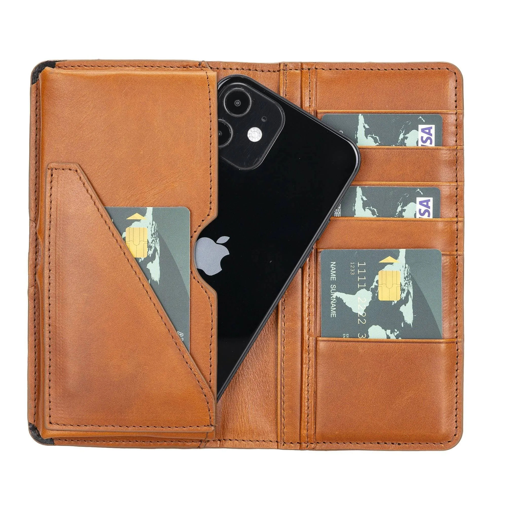 Calvina Customizable Genuine Leather Wallet for Unisex