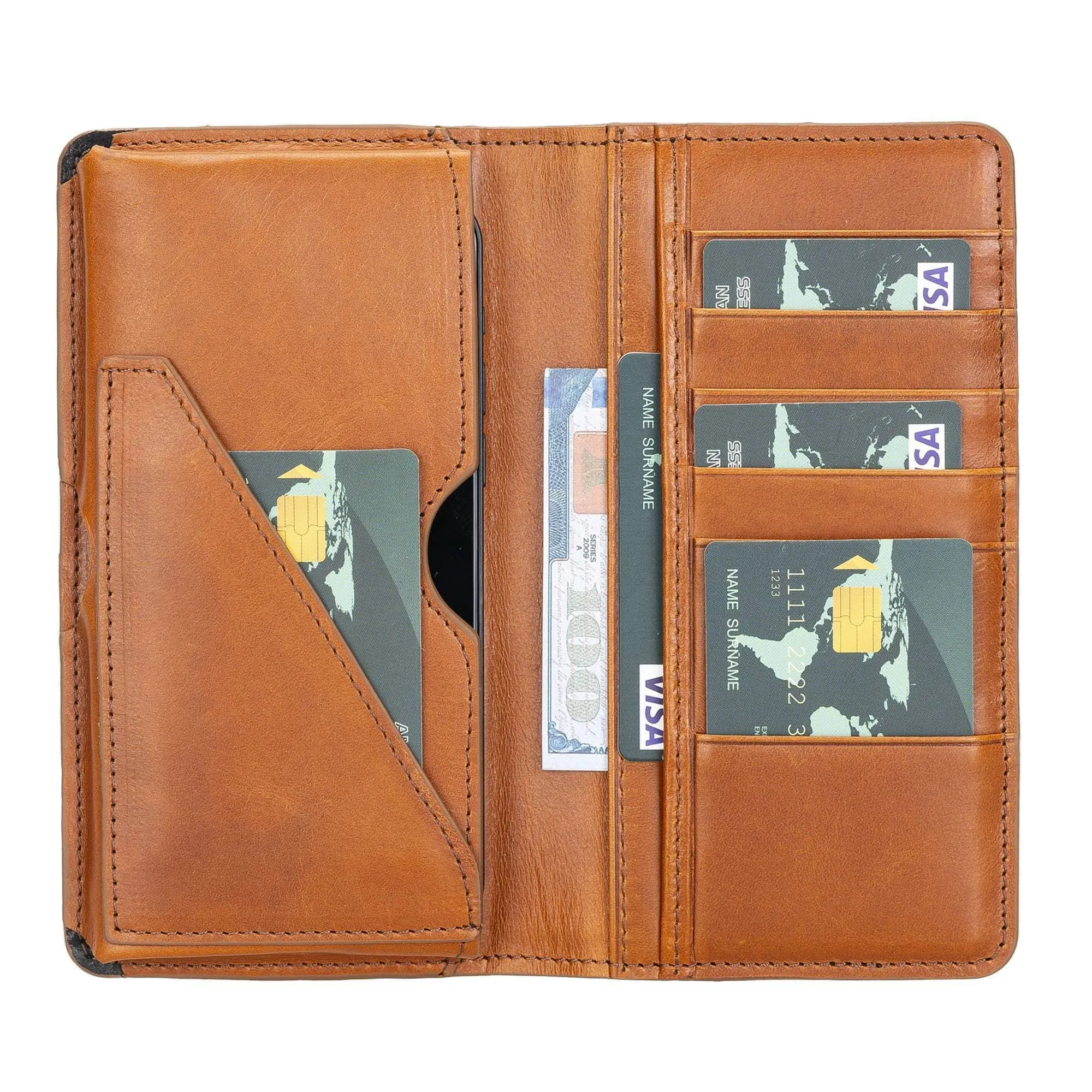 Calvina Customizable Genuine Leather Wallet for Unisex