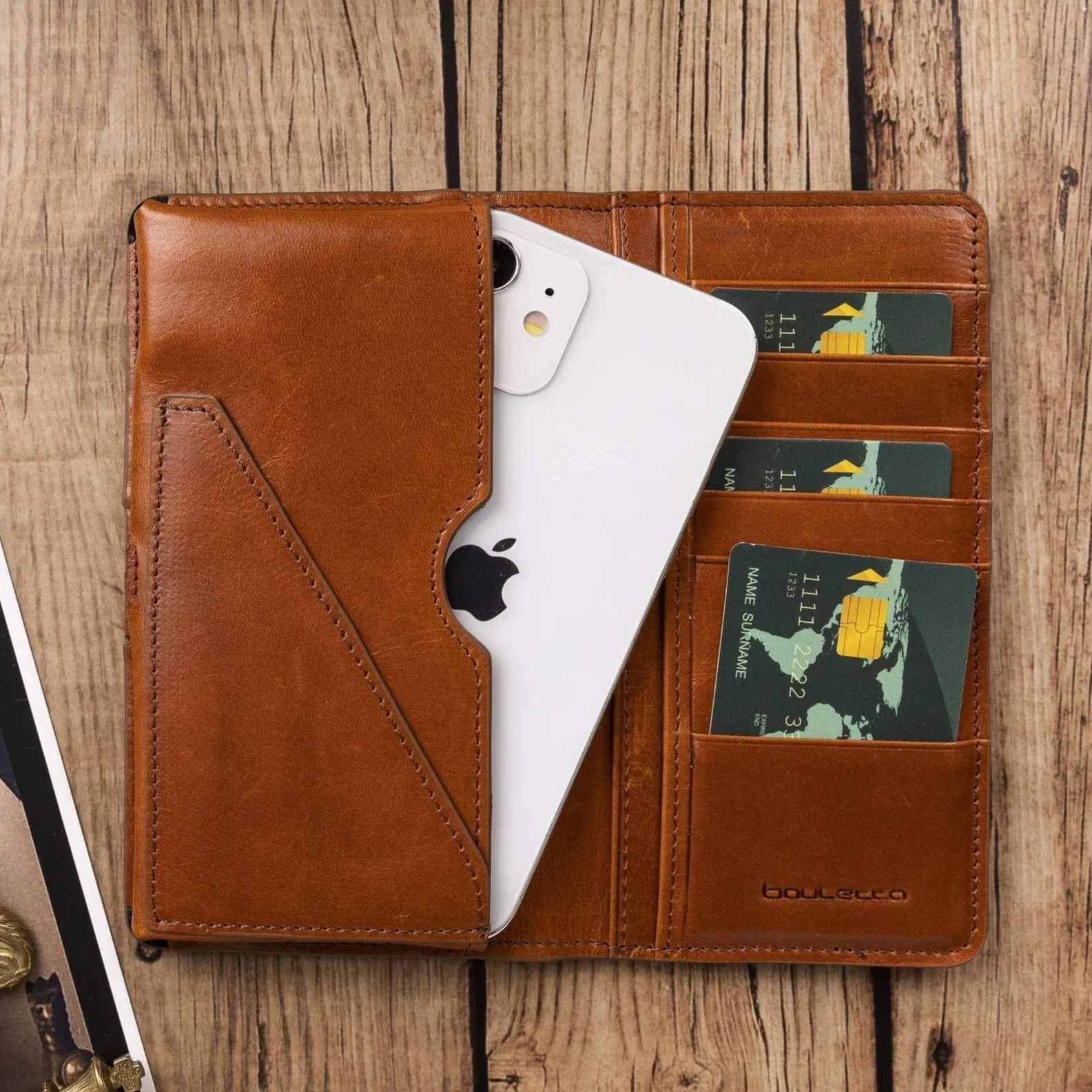 Calvina Customizable Genuine Leather Wallet for Unisex