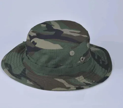 Camouflage Tactical Hat Military Bunny Bucket Hat  Cap Camo Men's Outdoor Sports Sun Bucket Hat Fishing Hiking Hunting Hat