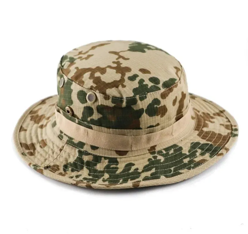 Camouflage Tactical Hat Military Bunny Bucket Hat  Cap Camo Men's Outdoor Sports Sun Bucket Hat Fishing Hiking Hunting Hat