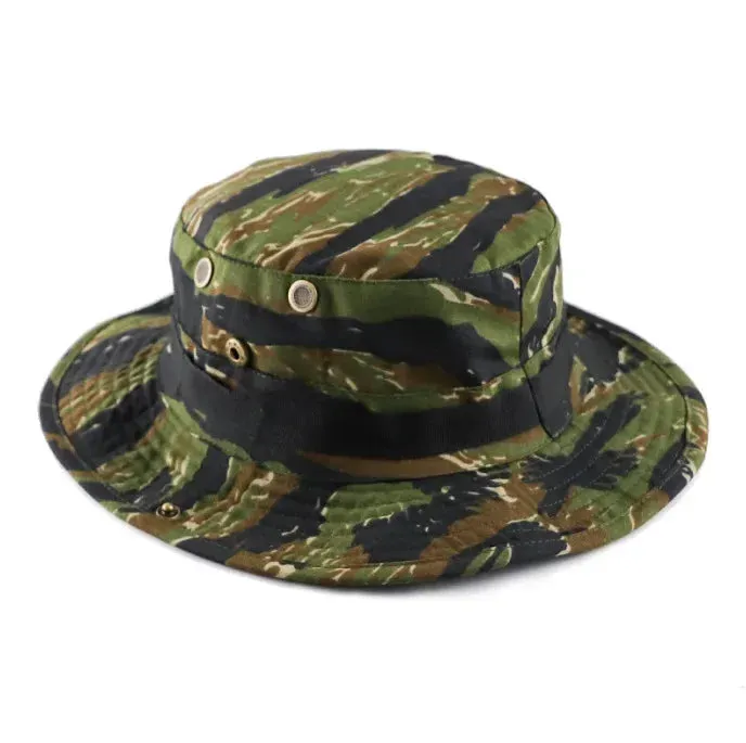 Camouflage Tactical Hat Military Bunny Bucket Hat  Cap Camo Men's Outdoor Sports Sun Bucket Hat Fishing Hiking Hunting Hat