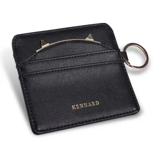 Cat Ear Cash Credit Card Wallet with Key Ring