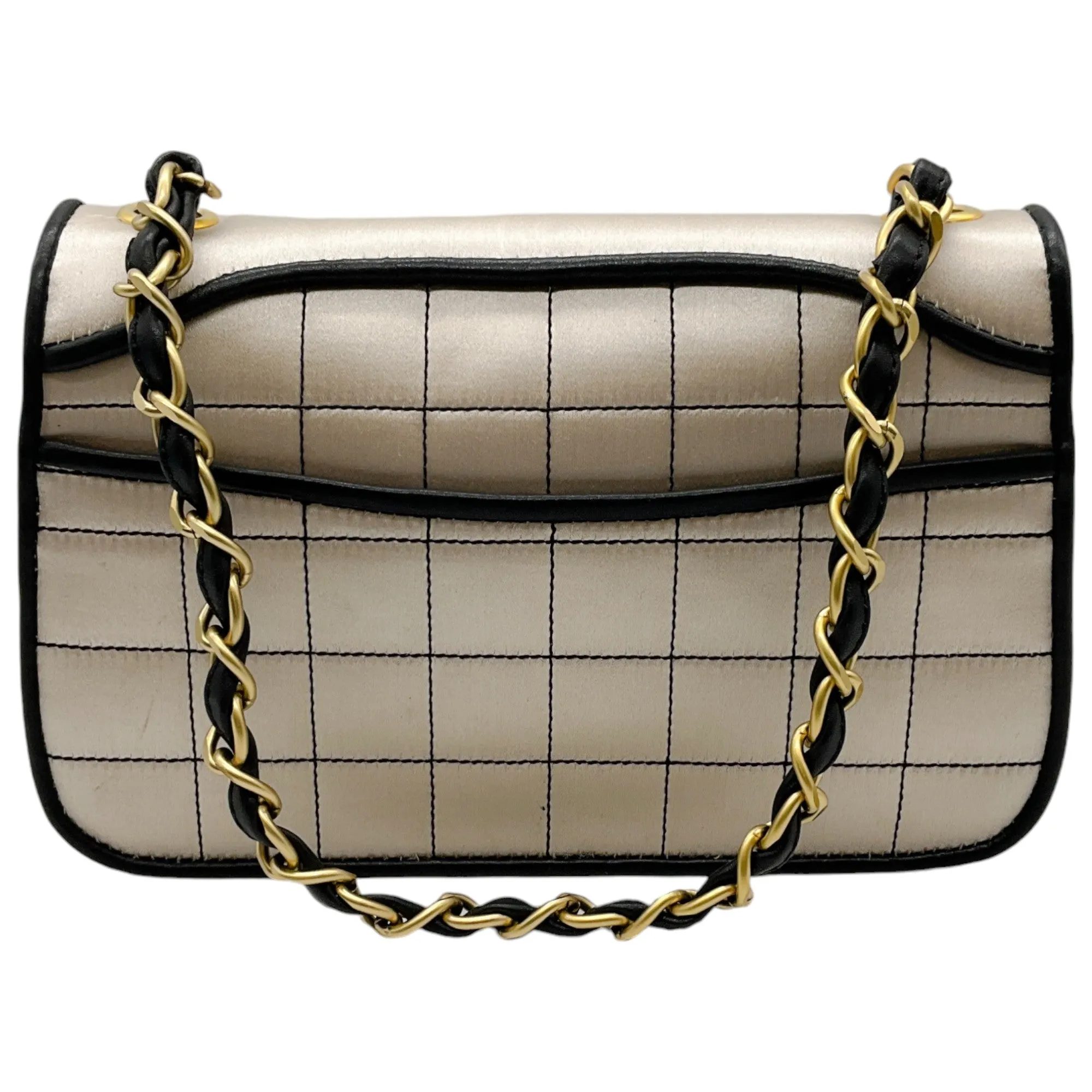 Chanel Beige / Black Mademoiselle Single Flap Bag