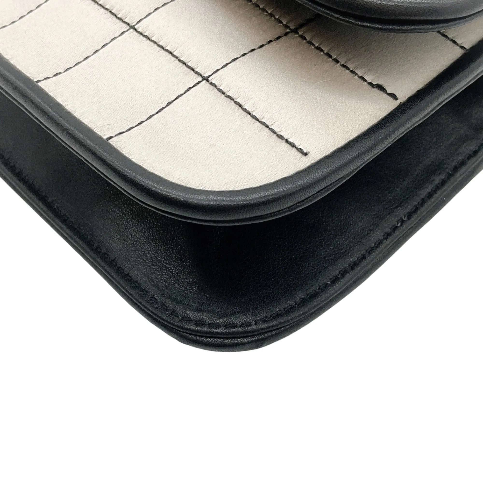 Chanel Beige / Black Mademoiselle Single Flap Bag