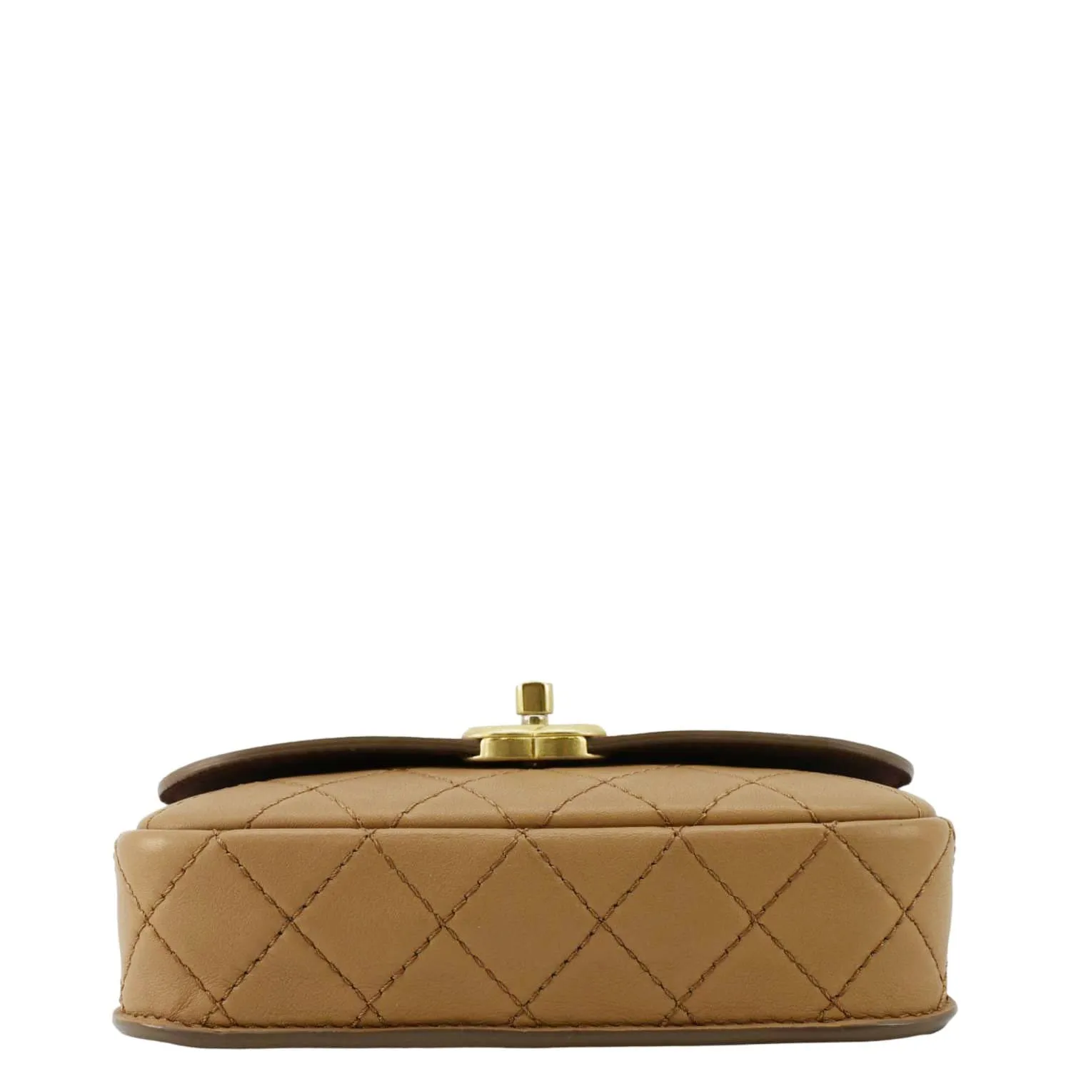 CHANEL Multi Pouching Flap With Coin Purse Quilted Calfskin Leather Crossbody Bag Brown