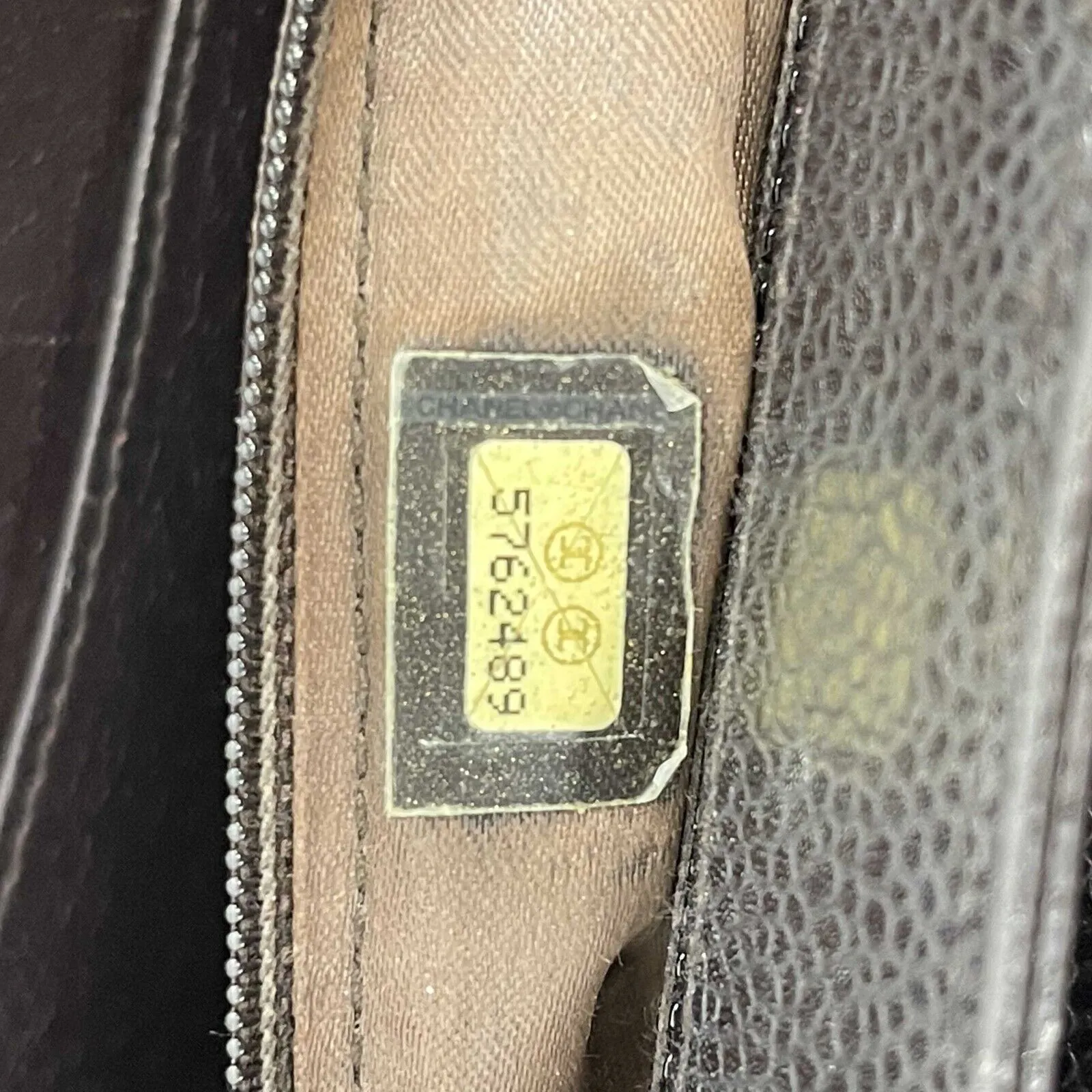 Chanel - Vintage CC Kelly Bag Dark Brown Caviar Shoulder Bag