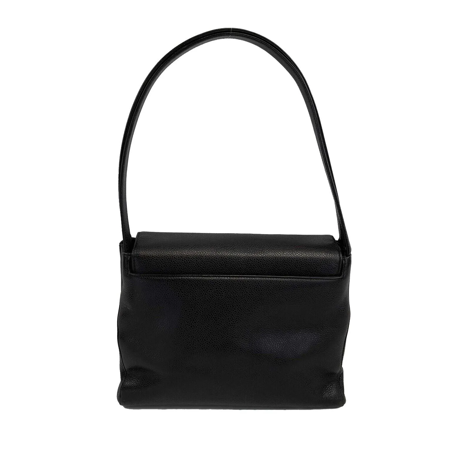 Chanel - Vintage CC Kelly Bag Dark Brown Caviar Shoulder Bag