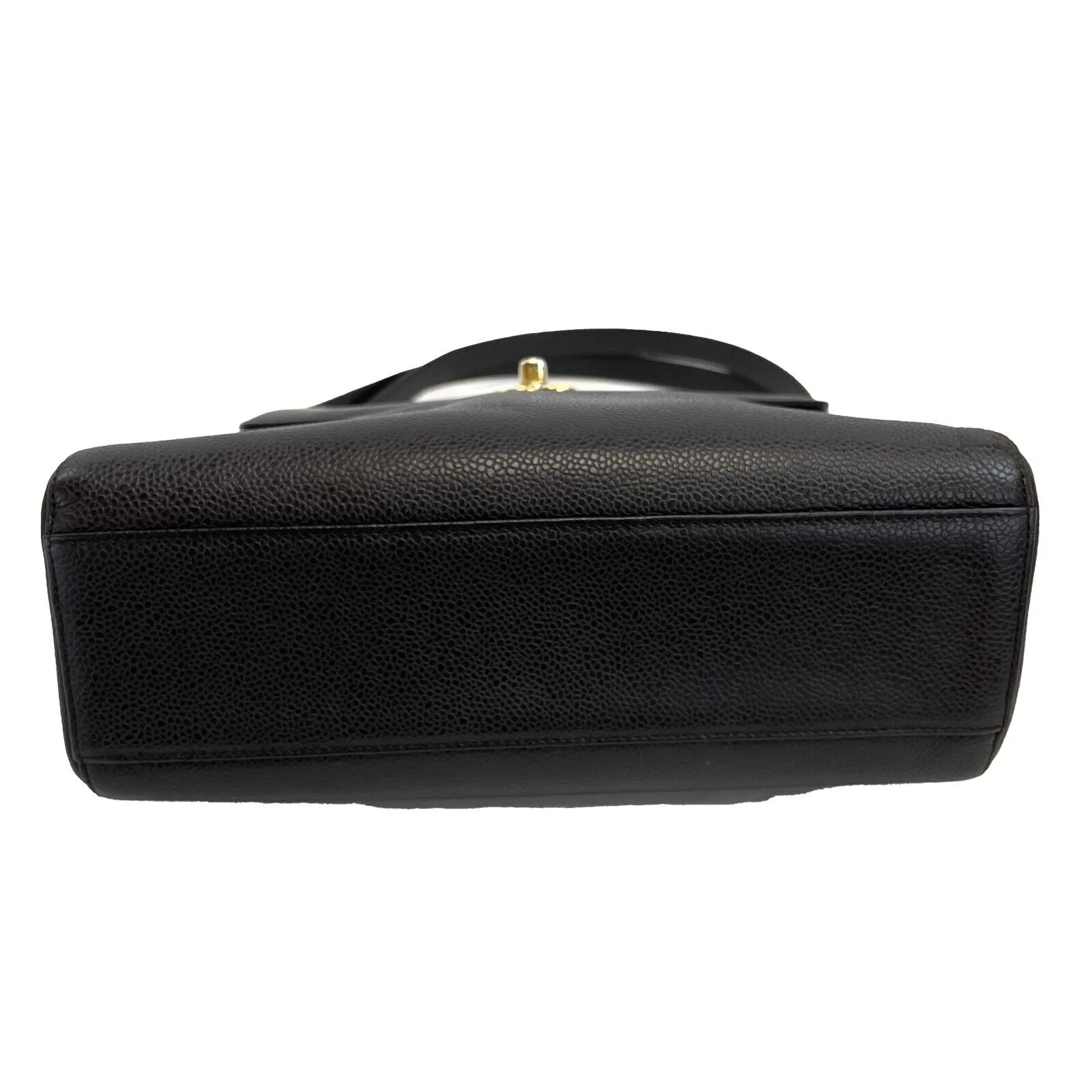 Chanel - Vintage CC Kelly Bag Dark Brown Caviar Shoulder Bag