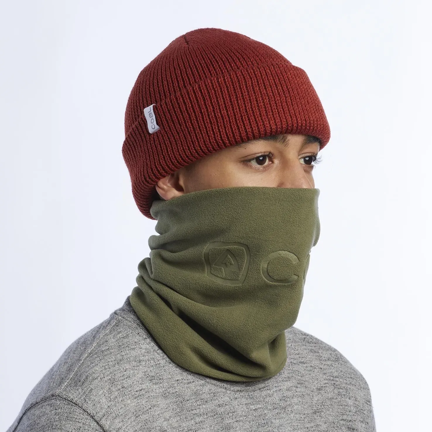 Coal  MTF Microfleece Gaiter - Moss