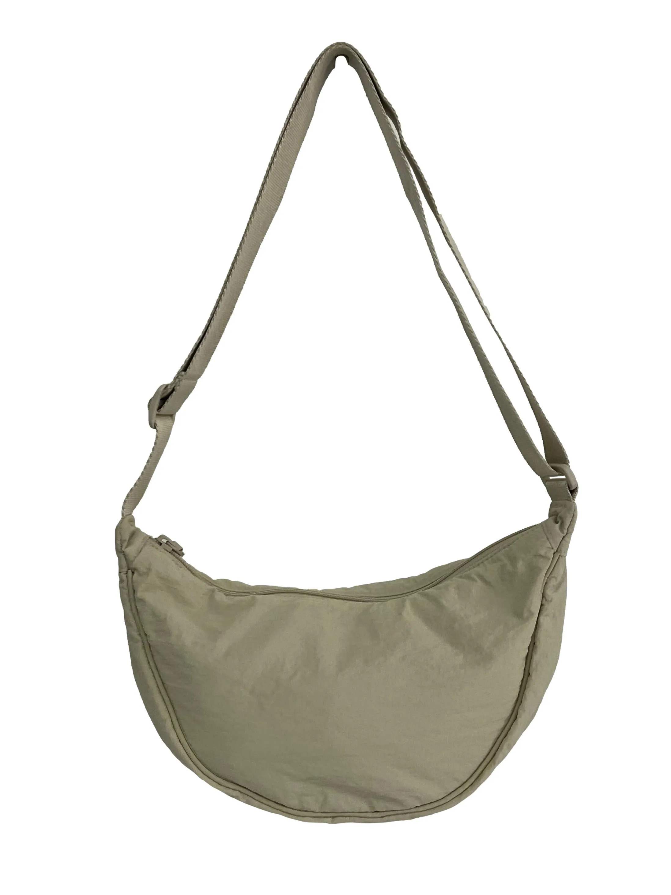 Cream crescent Crossbody Bag