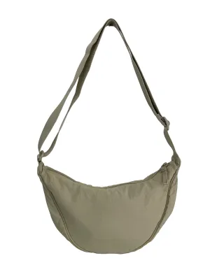 Cream crescent Crossbody Bag